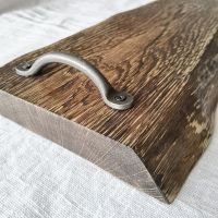 Taca dekoracyjna, dębowa - 51 cm
