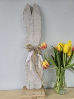 Zając wielkanocny, delikatny róż -72 cm
