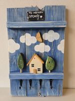 Wieszak na klucze - niebieski