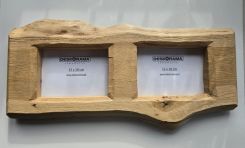 Podwójna ramka na zdjęcie, dębowa
